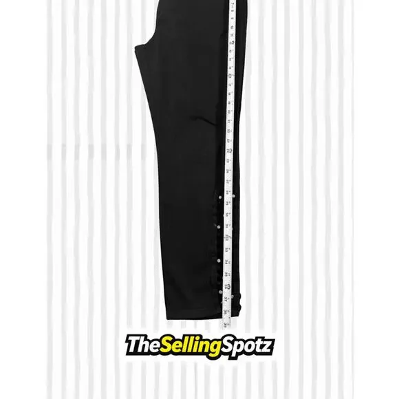 Venus Lace Up Hem Black Jeans Women’s Size US 14 / EU 46 Stretch Denim - Picture 5 of 7